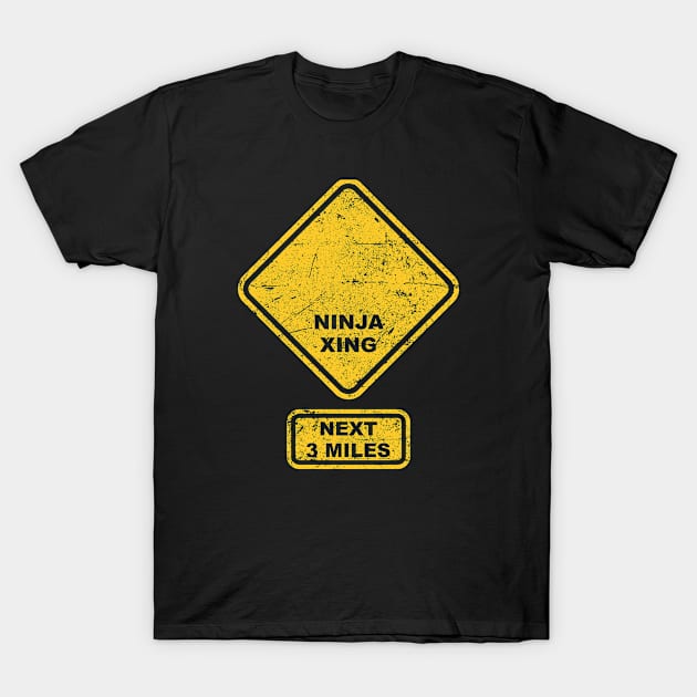 Road Sign T-Shirt by Bigrum P. Bear Designs